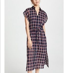 rag & bone plaid Sybil midi dress